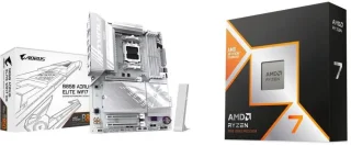GIGABYTE B850 AORUS ELITE WIFI7 ICE + AMD Ryzen 7 9800X3D