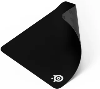 SteelSeries QcK Large Gaming Mouse Pad - Black, Micro-Woven Cloth Surface, Non-Slip Silicone Rubber Base, Optimized for Gaming Sensors, Peak Tracking & Stability, 490 x 420 mm, Ideal for FPS, MOBA, RTS & MMO Gaming