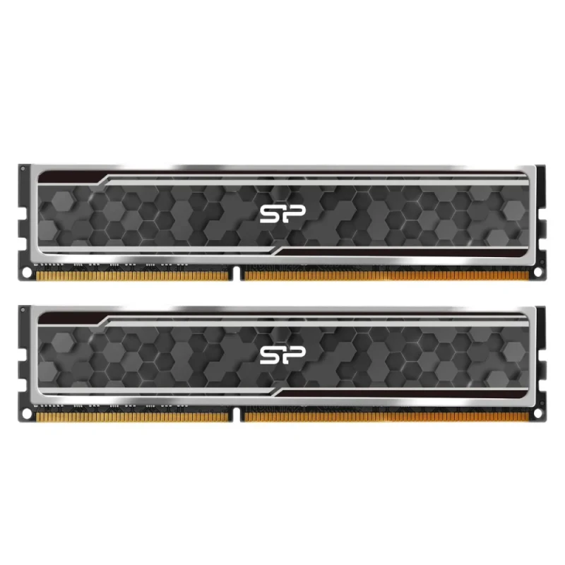 Silicon Power SU016GBLFU266BD2J5 16 GB - 2 x 8GB, DDR4 288-pin DIMM, 2666MT/s, CL19, Gray color - Featured Image