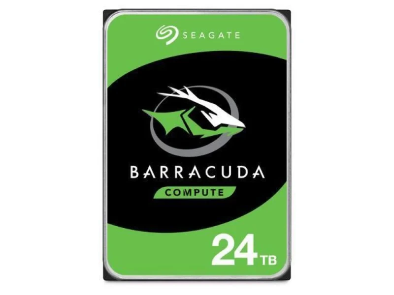 Seagate BarraCuda - 24 TB 7200 RPM, SATA 6.0 Gb/s, 3.5", 512 MB Cache memory - Featured Image