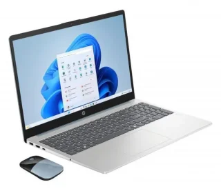 HP 15.6" HD Notebook - Intel N100 Quad-Core, 4GB DDR4 RAM, 128GB UFS Storage, 15.6" Anti-Glare Display, Windows 11 S, Moonlight Blue, Up to 11 Hours Battery Life, Includes HP Wireless Mouse