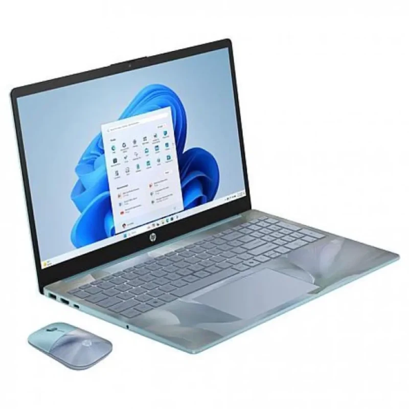 HP 15.6" HD Notebook - Intel N100 Quad-Core, 4GB DDR4 RAM, 128GB UFS Storage, 15.6" Anti-Glare Display, Windows 11 S, Spring Iridescence Color, Includes HP Wireless Mouse - Featured Image
