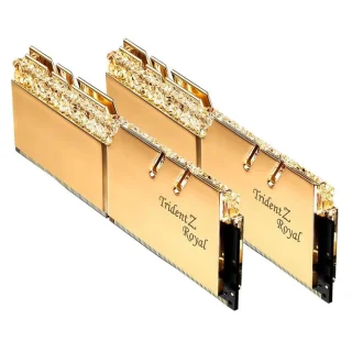 G.Skill Trident Z Royal 16 GB - 2 x 8GB, DDR4 288-pin DIMM, 3200MT/s, CL16, Gold color