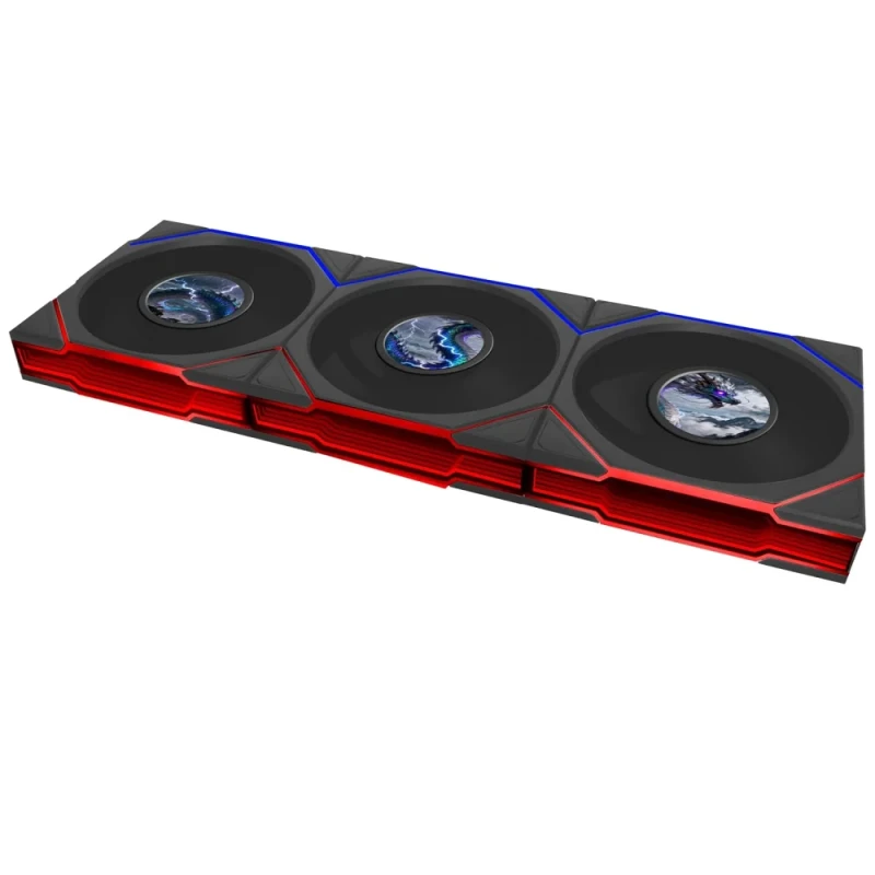 Lian Li UNI FAN TL LCD FLEX 3-Pack - 120mm PWM fan, 29 dB, 63 CFM Airflow, 350 - 1900 RPM, Black Color - Featured Image