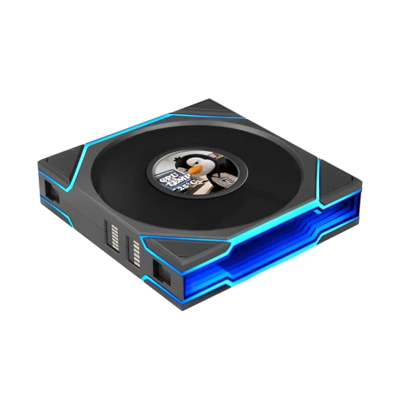 Lian Li UNI FAN TL LCD FLEX - 120mm PWM fan, 26 dB, 66 CFM Airflow, 350 - 1900 RPM, Black Color - Featured Image