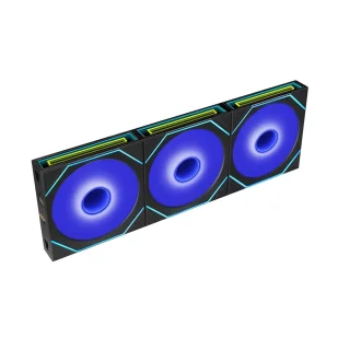 Lian Li UNI FAN SL-INF FLEX 3-Pack - 120mm PWM fan, 31 dB, 65.7 CFM Airflow, 200 - 2200 RPM, Black Color