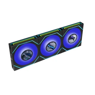 Lian Li UNI FAN SL-INF LCD FLEX 3-Pack - 120mm PWM fan, 29.5 dB, 59.2 CFM Airflow, 350 - 2000 RPM, Black Color