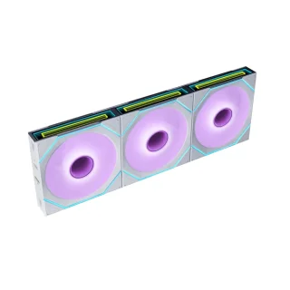 Lian Li UNI FAN SL-INF FLEX 3-Pack - 120mm PWM fan, 31 dB, 65.7 CFM Airflow, 200 - 2200 RPM, White Color