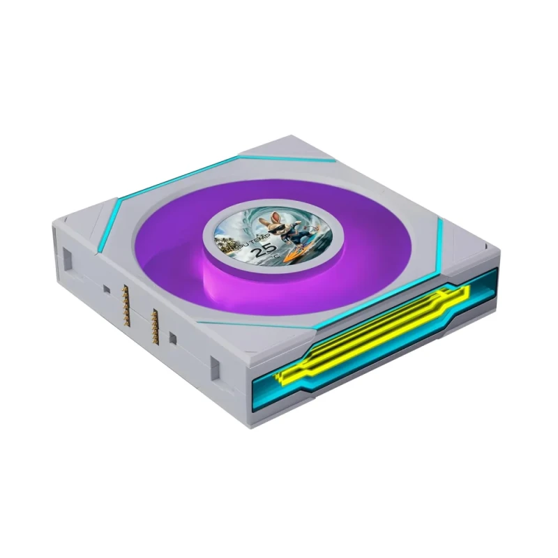 Lian Li UNI FAN SL-INF LCD FLEX - 120mm PWM fan, 29.5 dB, 59.2 CFM Airflow, 350 - 2000 RPM, White Color - Featured Image