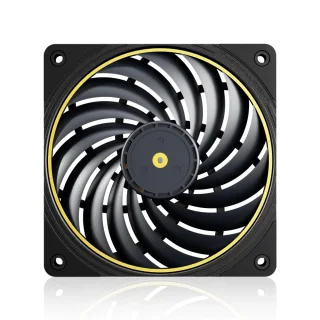 Thermalright TL-B12015 Extrem - 120mm PWM fan, 37.07 dB, 83.61 CFM Airflow, 3150 RPM, Black / Yellow Color