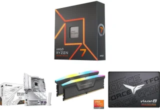 AMD Ryzen 7 7700X + GIGABYTE B850 AORUS ELITE WIFI7 + CORSAIR Vengeance 64GB DDR5 5600 RAM + Team Group T-FORCE VULCAN Z 512GB SATA III SSD