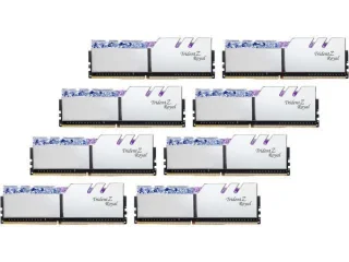 G.Skill Trident Z Royal 256 GB - 8 x 32GB, DDR4 288-pin DIMM, 3600MT/s, CL18, Silver color