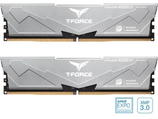 TEAMGROUP T-Force Vulcan Eco 32 GB - 2 x 16GB, DDR5 288-pin DIMM, 6400MT/s, CL38, Silver color