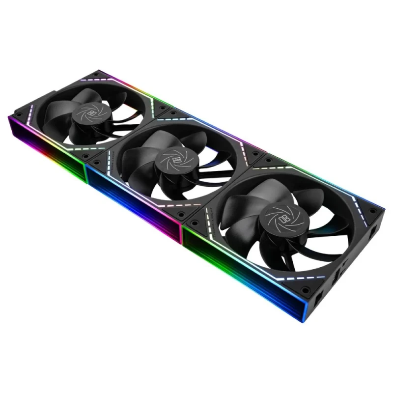 Thermalright TL-M12QR-S X3 3-Pack - 120mm PWM fan, 23.2 dB, 47.6 CFM Airflow, 1500 RPM, Black Color - Featured Image