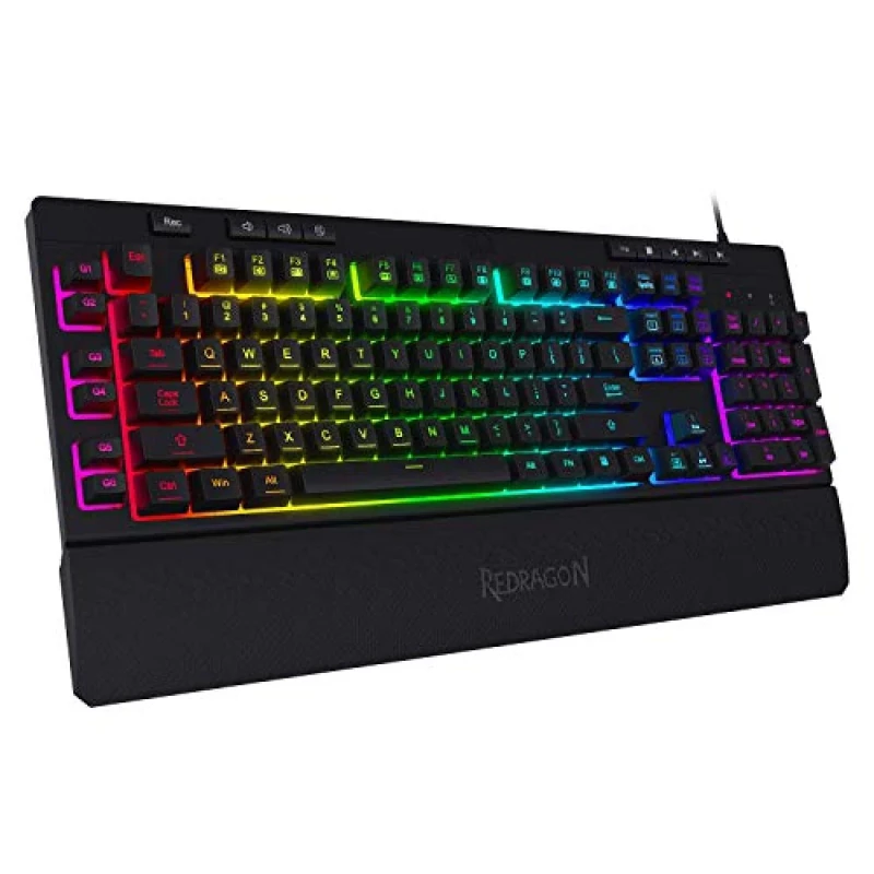 Redragon K512 SHIVA RGB - Gaming Wired Keyboard, RGB Backlit, Black Color - Featured Image