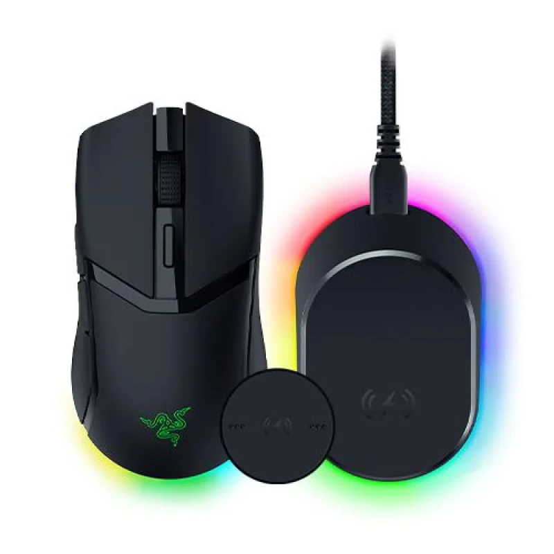 Razer Cobra Hyperspeed (w/Dock) - Wired, Wireless, Bluetooth Wireless Optical Mouse, 26000 DPI, Black color - Featured Image