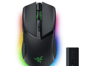 Razer Cobra Hyperspeed (w/8K Dongle) - Wired, Wireless, Bluetooth Wireless Optical Mouse, 26000 DPI, Black color