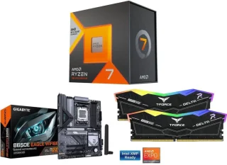 AMD Ryzen 7 7800X3D + GIGABYTE B650E EAGLE WF6E + Team Group 16GB (2 x 8GB) DDR5 6000
