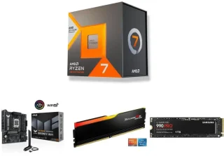 AMD Ryzen 7 7700X3D + ASUS TUF GAMING B850M-E WIFI + G.SKILL Flare X5 16GB + SAMSUNG 990 PRO SSD 1TB