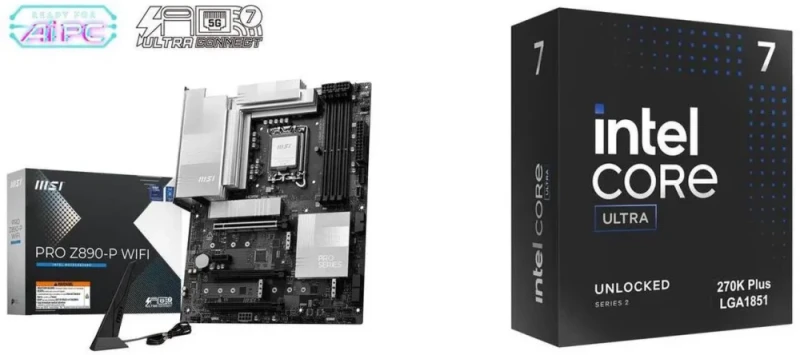 MSI PRO Z890-P WIFI + Intel Core Ultra 270K - Featured Image