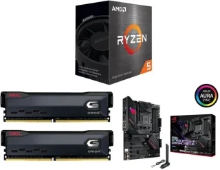 AMD Ryzen 5 5500 + GeIL ORION 32GB (2x16GB) DDR4 3200 + Asus ROG Strix B550-F Gaming WiFi II