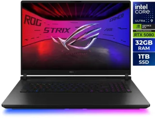 ASUS ROG Strix G18 Gaming Laptop (90NR0LI1-M00D70) - Intel Core Ultra 9 290HX, GeForce RTX 5080 16GB, 32GB DDR5 RAM, 1TB PCIe 4.0 SSD, 18" Display, Windows 11 Home