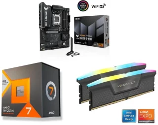 ASUS TUF GAMING B650E-E WIFI + AMD 7700X3D + Corsair 8x2GB Memory