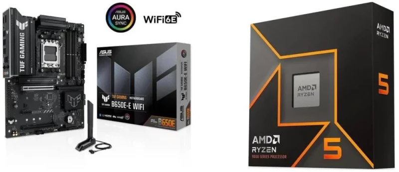 ASUS TUF GAMING B650E-E WIFI + AMD Ryzen 5 9600X - Featured Image