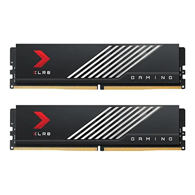 PNY XLR8 Gaming MAKO 32 GB - 2 x 16GB, DDR5 288-pin DIMM, 5600MT/s, CL36, Black / Silver color - Featured Image