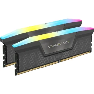 Corsair Vengeance RGB 64 GB - 2 x 32GB, DDR5 288-pin DIMM, 5600MT/s, CL40, Black / Gray color