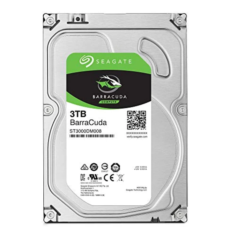 Seagate BarraCuda - 3 TB 7200 RPM, SATA 6.0 Gb/s, 3.5", 64 MB Cache memory - Featured Image