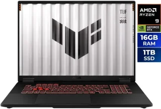 ASUS TUF Gaming A18 FA808PP-NB94 Gaming Laptop - AMD Ryzen 9 8940HX, GeForce RTX 5070 Laptop GPU 8GB, 16GB DDR5-5600 RAM, 1TB PCIe SSD, 18" WUXGA 144Hz Display, Windows 11 Home
