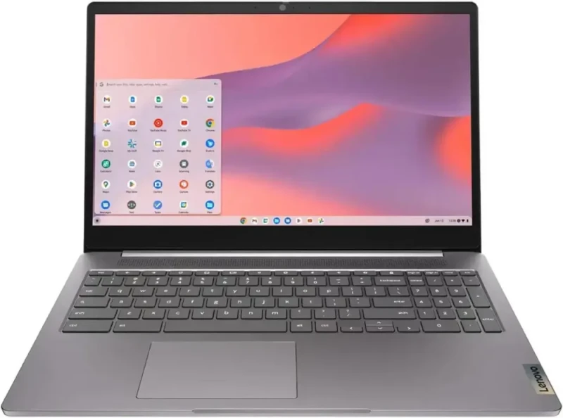 Lenovo IdeaPad 3i Chromebook 15.6" FHD Laptop - Intel Celeron N4500, 4GB RAM, 64GB eMMC Storage, Chrome OS, Arctic Grey - Featured Image