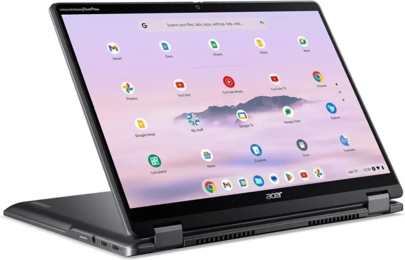 Acer Chromebook Plus Spin 514 2-in-1 Laptop - Intel Core i5-1334U, 8GB DDR5 RAM, 512GB SSD, 14" WUXGA IPS Touchscreen, 100% sRGB, Backlit Keyboard, USB-C Fast Charging, ChromeOS, Google AI - Featured Image