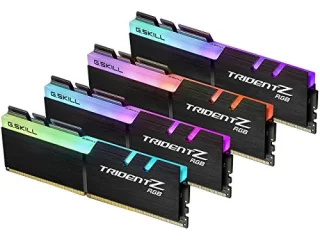 G.Skill Trident Z RGB 32 GB - 4 x 8GB, DDR4 288-pin DIMM, 3600MT/s, CL17, Black color