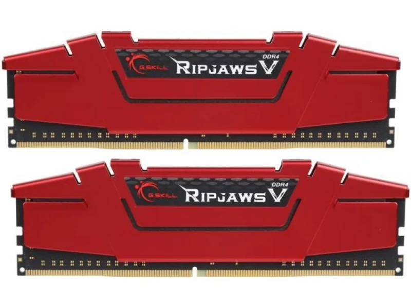 G.Skill Ripjaws V 32 GB - 2 x 16GB, DDR4 288-pin DIMM, 2666MT/s, CL15, Red color - Featured Image