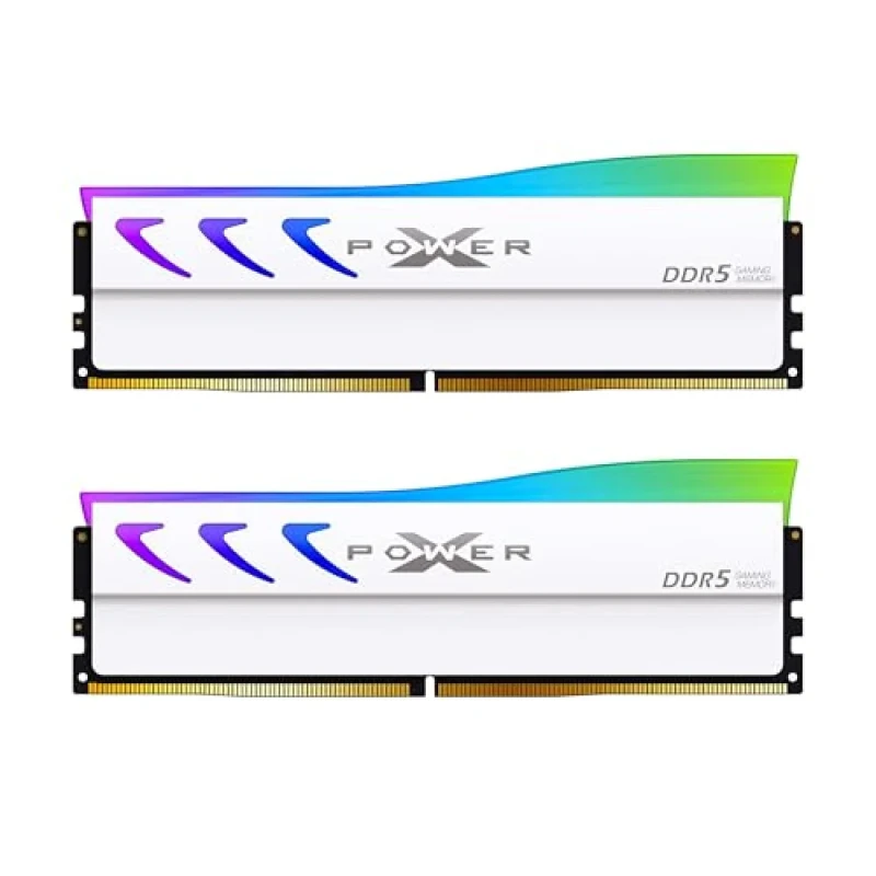 Silicon Power XPOWER Storm RGB 32 GB - 2 x 16GB, DDR5 288-pin DIMM, 6000MT/s, CL36, White color - Featured Image