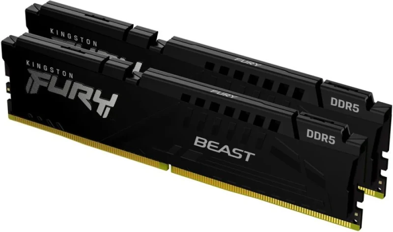 Kingston FURY Beast 64 GB - 2 x 32GB, DDR5 288-pin DIMM, 5200MT/s, CL40, Black color - Featured Image