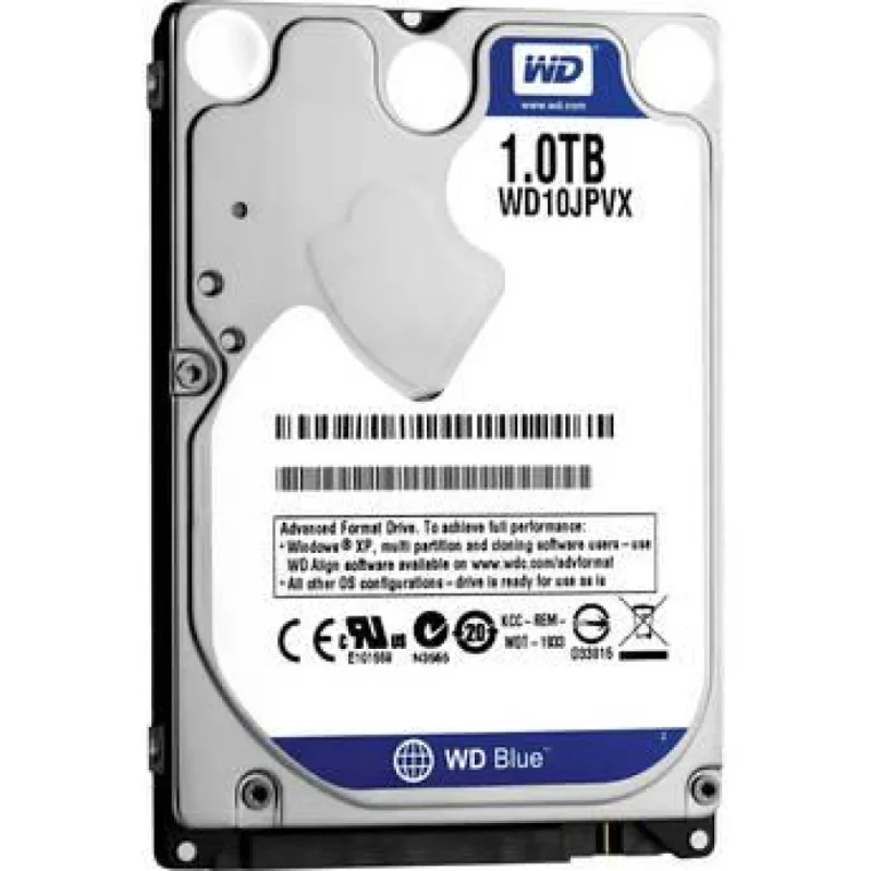 Western Digital Blue - 1 TB 5400 RPM, SATA 6.0 Gb/s, 2.5", 8 MB Cache memory - Featured Image