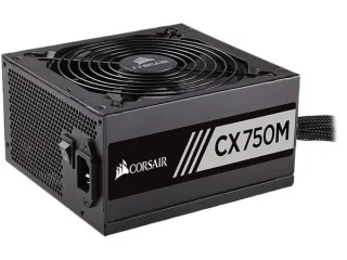 Corsair CX750M V2 (2017 Edition) - 750 W ATX Power Supply, 80+ Bronze, Semi-Modular, Black / White Color