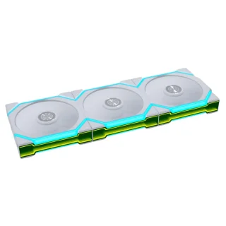 Lian Li UNI FAN SL FLEX 3-Pack - 120mm PWM fan, 31 dB, 65 CFM Airflow, 350 - 2000 RPM, White Color