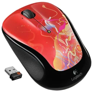 Logitech M325 - Wireless Optical Mouse, Red / Black color