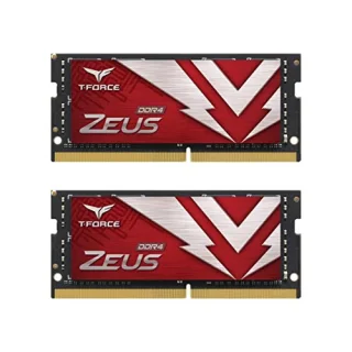 TEAMGROUP T-Force Zeus 32 GB - 2 x 16GB, DDR4 288-pin DIMM, 3200MT/s, CL16, Red / Black color