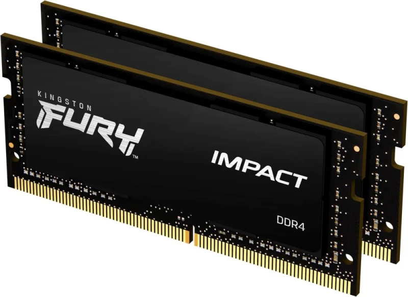 Kingston FURY Impact 32 GB - 2 x 16GB, DDR4 288-pin DIMM, 2666MT/s, CL16, Black color - Featured Image