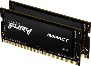 Kingston FURY Impact 32 GB - 2 x 16GB, DDR4 288-pin DIMM, 2666MT/s, CL15, Black color