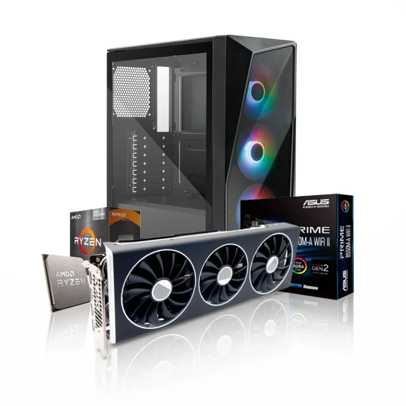 NexForge Dragon - AMD Radeon RX 7800 XT 16GB, AMD Ryzen 5 5600X, 32GB DDR4 RGB 3200MHz, 1TB NVMe SSD - Featured Image
