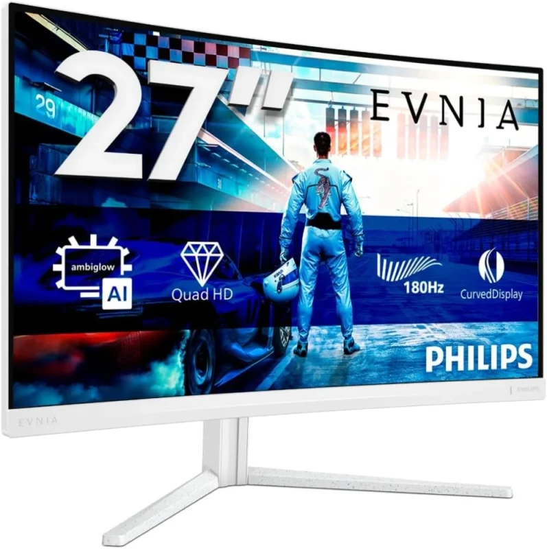 Philips Evnia 27M2N5501 Gaming Monitor - 27" Fast IPS, 2560x1440 QHD, 180Hz, 0.5ms, HDR, Adaptive-Sync, HDMI, DisplayPort - Featured Image