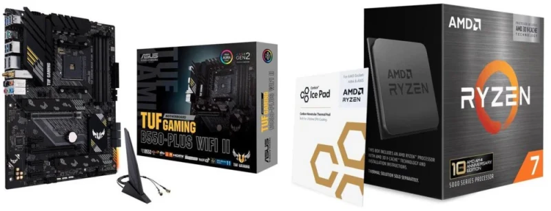 ASUS TUF GAMING B550-PLUS WIFI II + AMD Ryzen 7 5800X3D 10th Anniversary - Featured Image