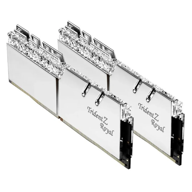 G.Skill Trident Z Royal 16 GB - 2 x 8GB, DDR4 288-pin DIMM, 3200MT/s, CL16, Silver color - Featured Image