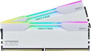 Klevv CRAS V RGB 48 GB - 2 x 24GB, DDR5 288-pin DIMM, 7200MT/s, CL34, White color